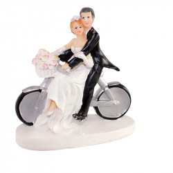 Porte-bougies "Mariage" : Mariés à vélo
